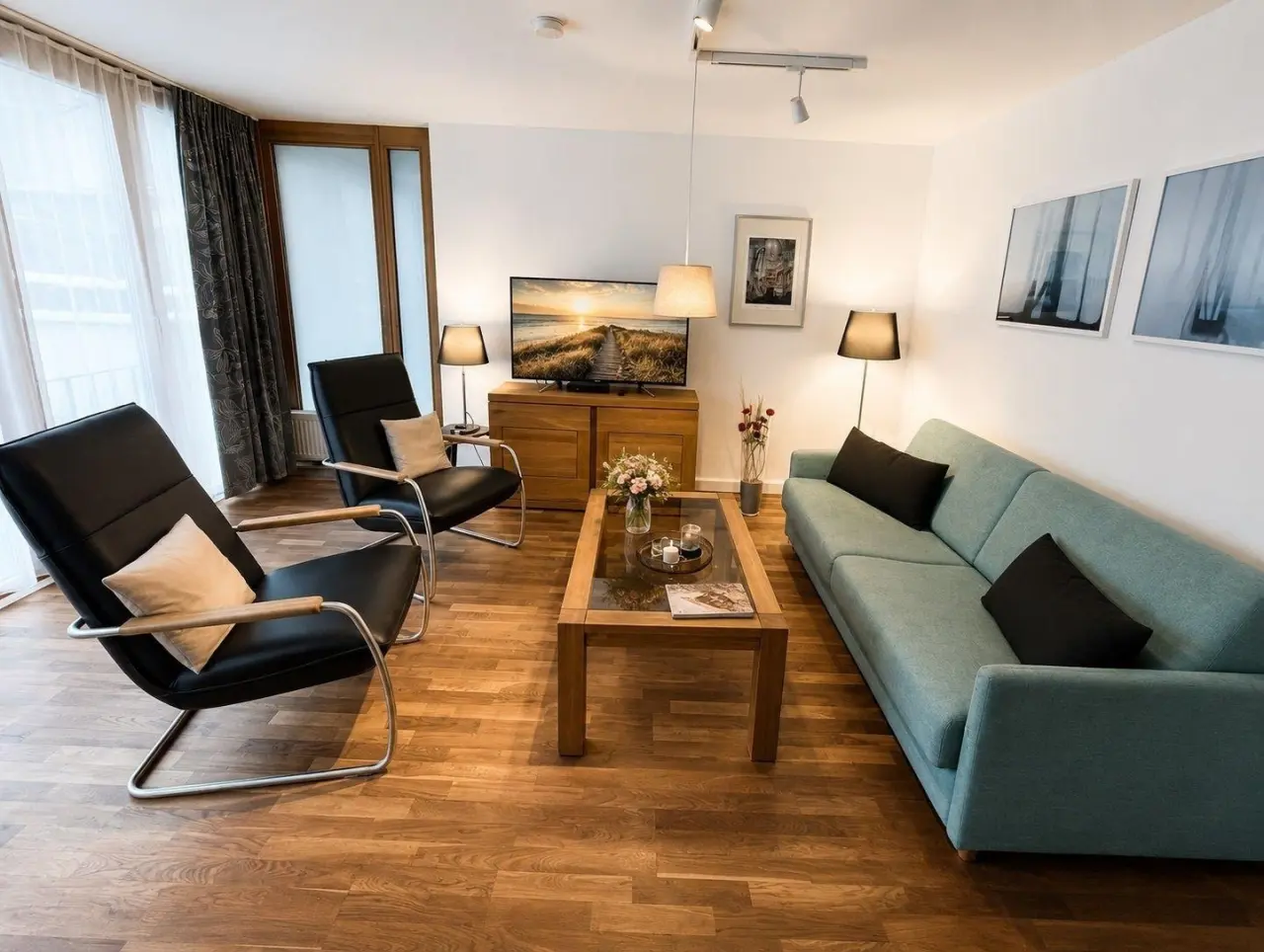 60 m&sup2; Ferienwohnung 1 Schlafzimmer 4 G&auml;ste