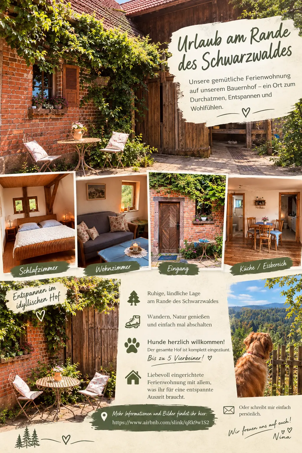 55 M² Ferienwohnung ∙ 1 Schlafzimmer ∙ 2 Gäste - Neuhausen