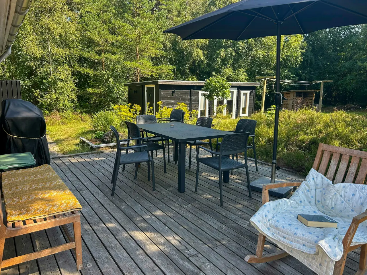 Sommerhus ved Lyngså med bålplads og shelter