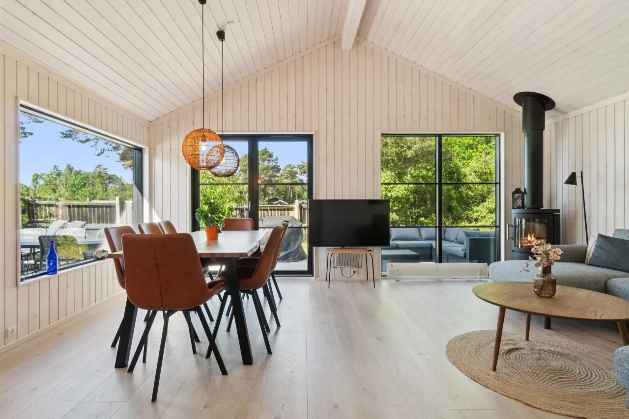 Moderne feriehus nær strand og skøn natur