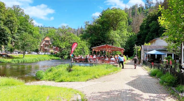 Pension Sternschnuppe, Treseburg Harz, unmittelbar am Wasser in Thale