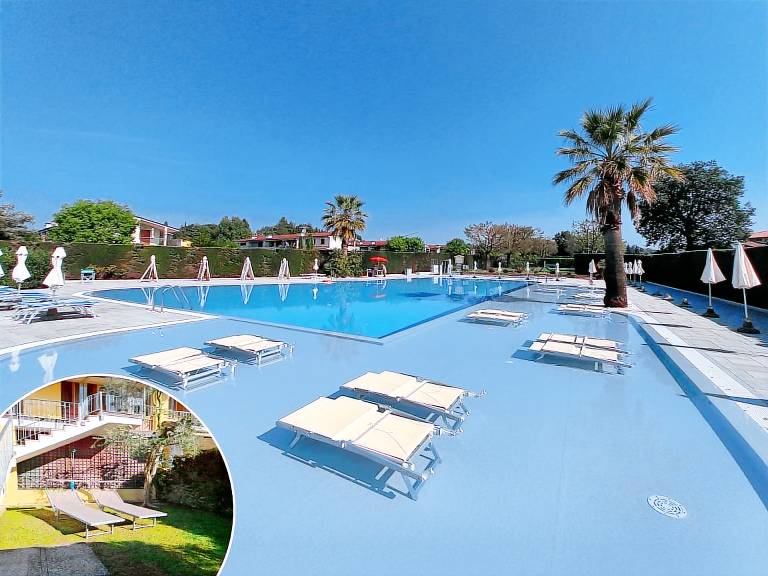 Ferienwohnung mit Hund in Colà, Castelnuovo del Garda fuer max. 4 Personen