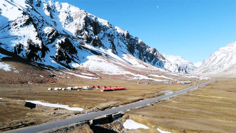 Tent with garden in Spiti