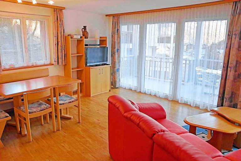 Ferienwohnung mit Hund in Saas-Fee f&uuml;r max. 4 Personen