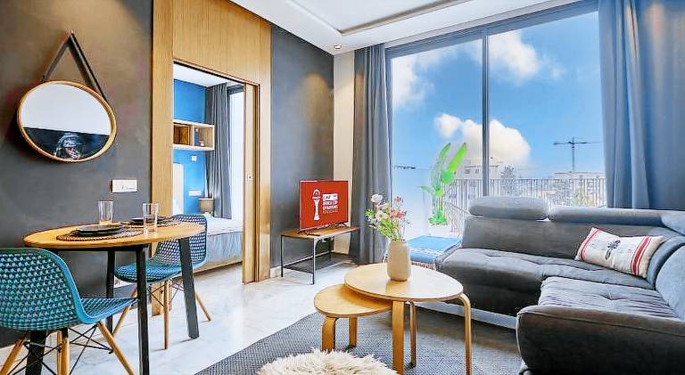 Holiday apartment with patio | Suitable for remote work in Casablanca