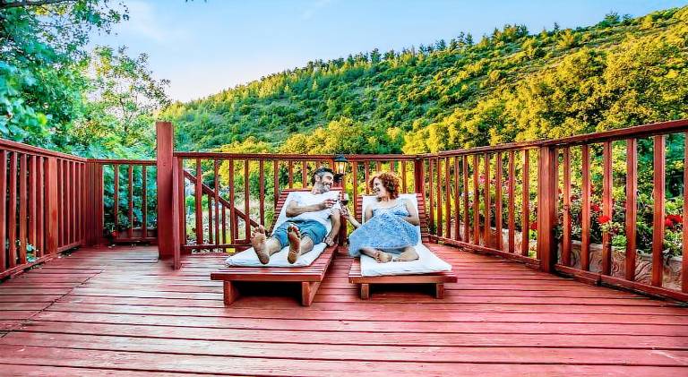 Spa in The Woods B&B in Amirim