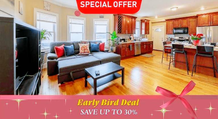 Apartment with terrace in Boston, MA