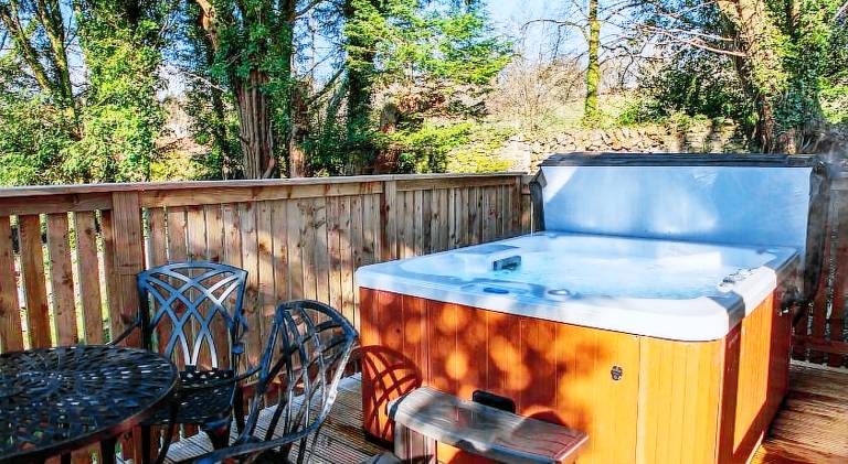 Chalet with hot tub — photo 5
