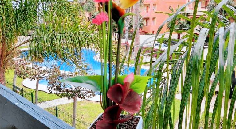 Holiday apartment with pool & patio in Playas