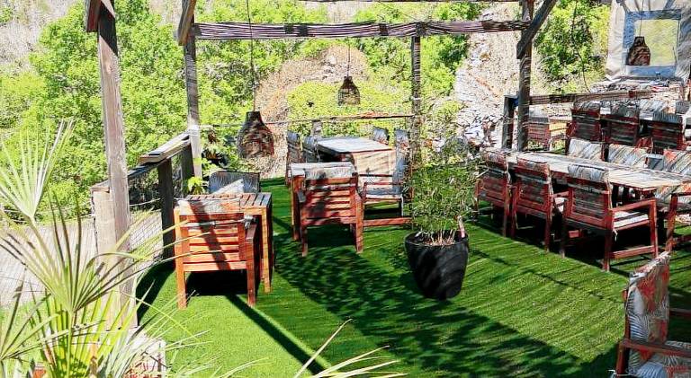 Tent with patio, pool & yard | Pets are welcome — photo 3