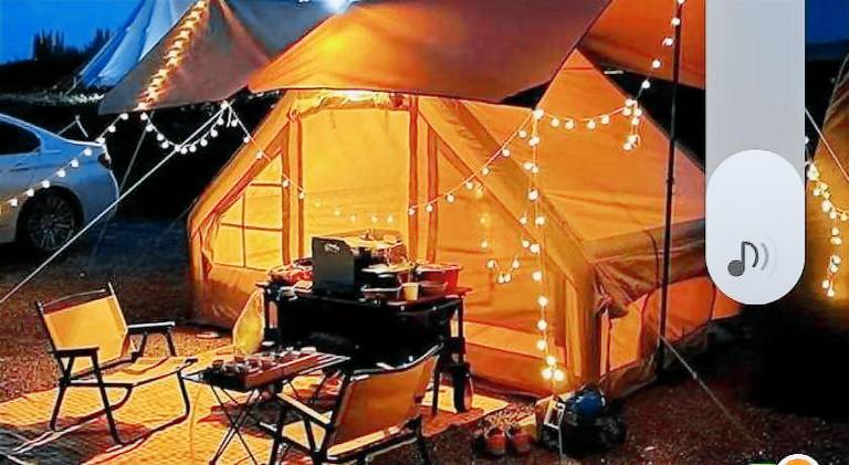 Tent with barbecue, yard & patio — photo 4