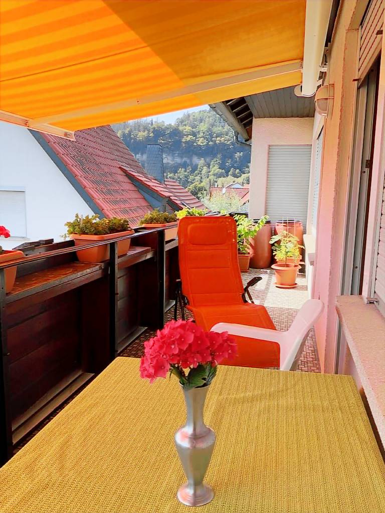 Freistehendes Ferienhaus mit Südbalkon