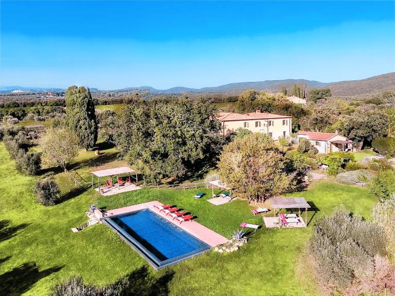 Ferienhaus in Castagneto Carducci, Bolgheri f&uuml;r max. 22 Personen, 