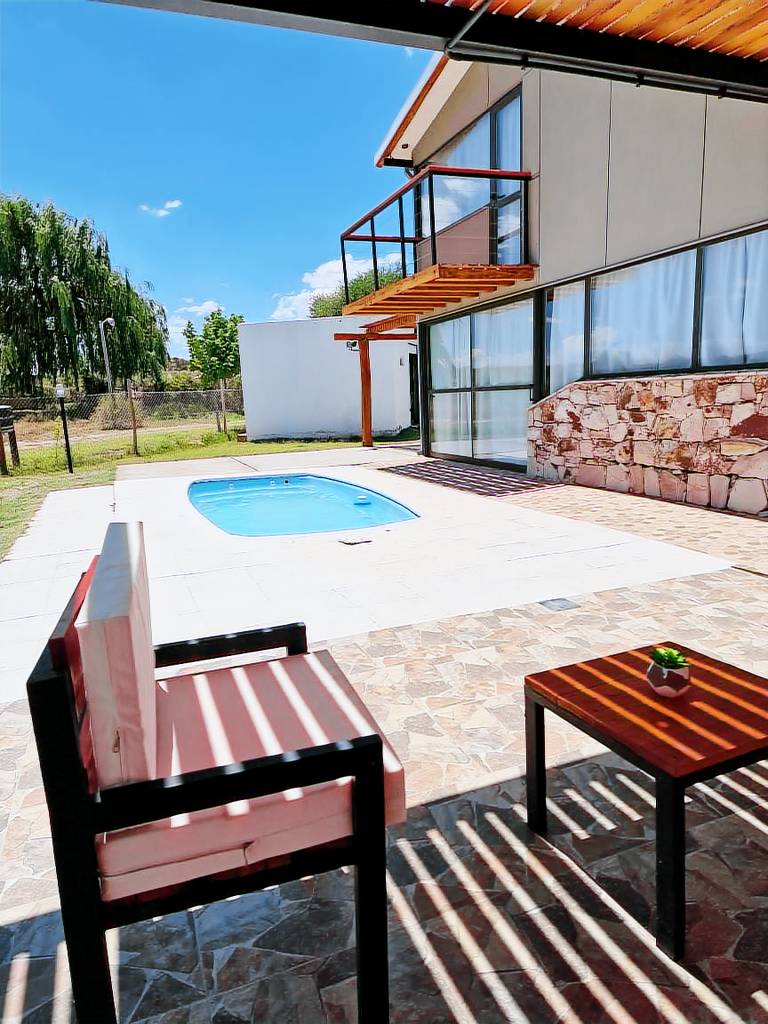 Children-friendly chalet with barbecue, terrace & private pool | Pool view | Pets allowed — photo 3