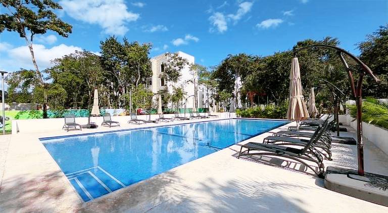Caribbean maya Garden planta baja y jardin junto a Centros comerciales in Playa del Carmen