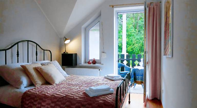 Beautiful rental apartment with yard & patio | Pets are welcome in Krynica-Zdroj
