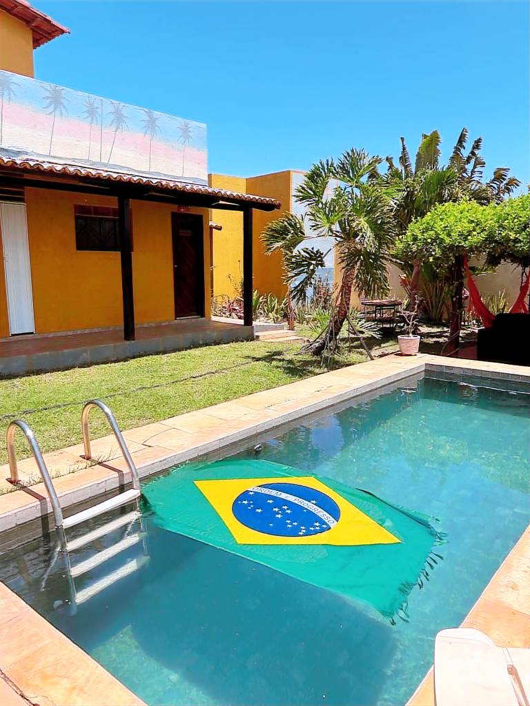 Private room with yard, grill & pool | Pool view in São Miguel do Gostoso