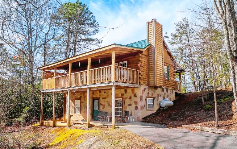 Cabin with private pool & terrace — photo 2