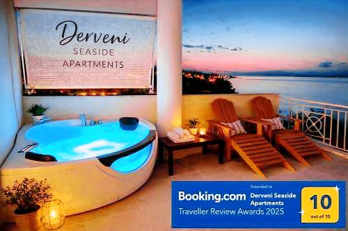 Holiday apartment with garden, terrace & barbecue in Xylokastro-Evrostina