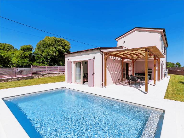 Ferienhaus mit Pool in Mutvoran, Istrien f&uuml;r max. 6 Personen