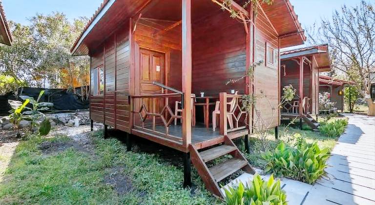 Pleasant serviced apartment with barbeque, terrace & yard | Next to the beach | Pets allowed in Kemer