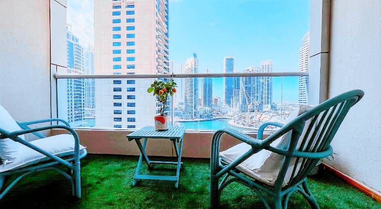 Charming holiday apartment with private pool & patio | Suitable for remote work | Pet-friendly in Abu Dhabi