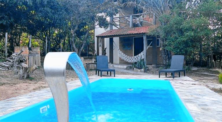 House with terrace, pool & yard | Perfect for remote work in Caete