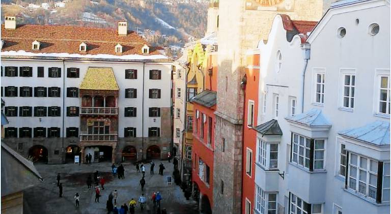 Blick aufs Goldene Dachl in Innsbruck