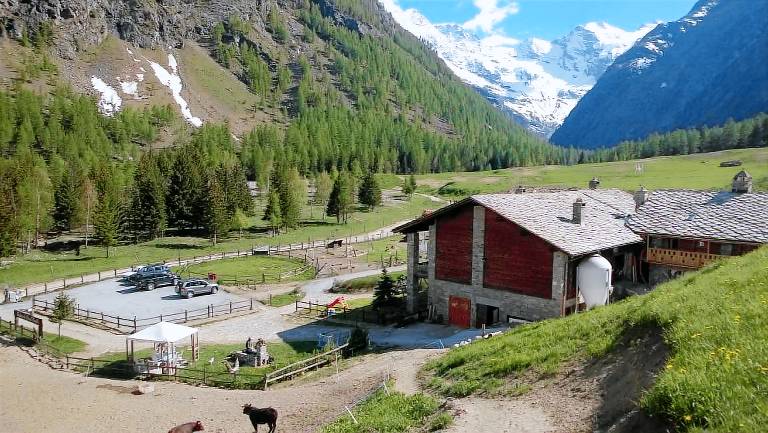 Farm with yard & patio in Cogne