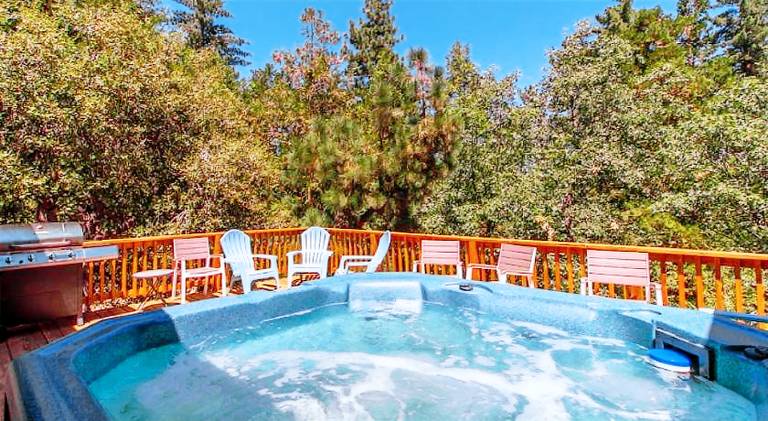 Chalet with hot tub — photo 4