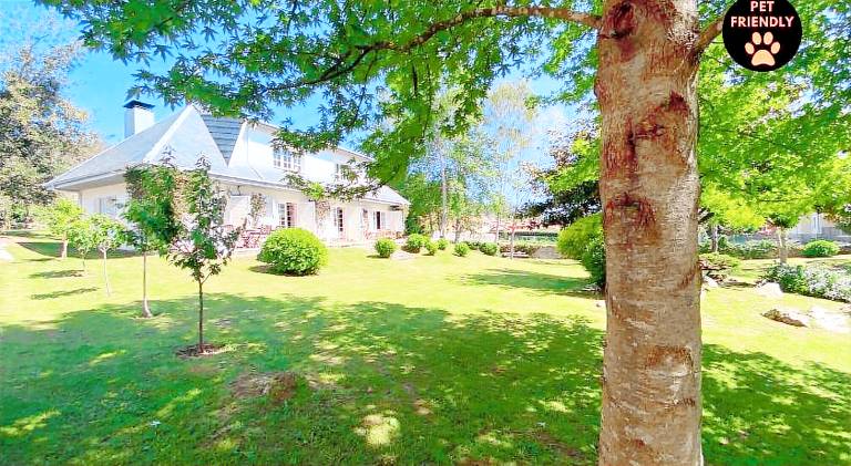 House with yard, patio & grill in Llanes