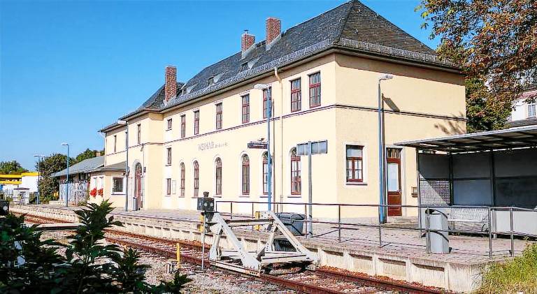 Gutenacht Bahnhof in Weimar