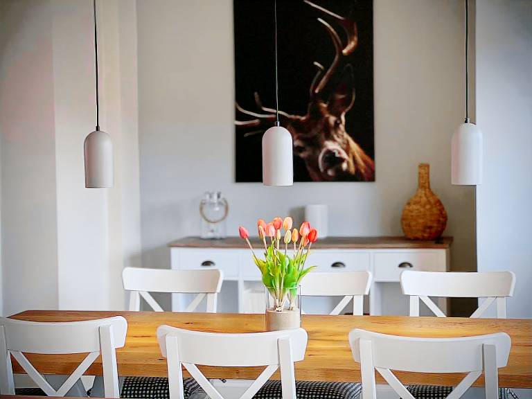 Child-friendly spacious rental apartment with terrace, yard & sauna | Garden view | Pets are welcome — photo 2