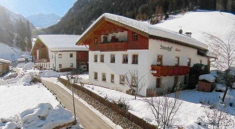 Farm with yard, terrace & grill in Racines