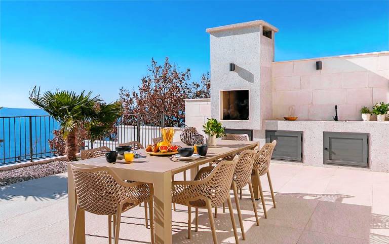 Villa with BBQ, patio & private pool | Sea view — photo 5