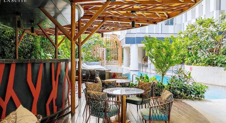 Serviced apartment with terrace, pool & yard — photo 5