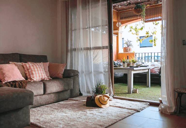 House "Amazing Duplex - 30m from the beach" with Sea View, Terrace, A/C & Wi-Fi in Almeria