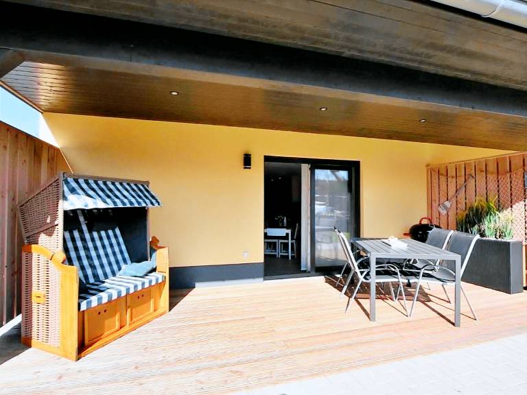 Barrierefreie Ferienwohnung mit Terrasse Garten