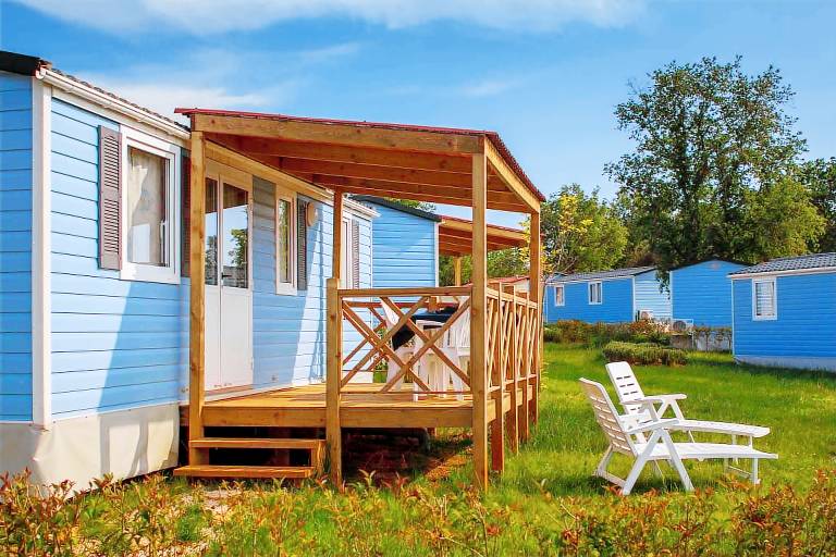 Mobile home with garden, pool & terrace in Umag