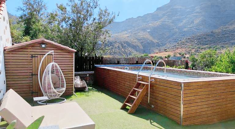 Nice house with private pool, barbeque & patio | Pets are welcome in San Bartolomé de Tirajana