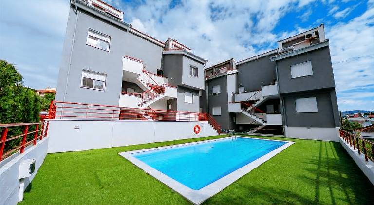 Pleasant holiday apartment with pool, yard & patio | Close to the beach | Pet-friendly in Kavala