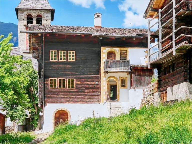 Ferienhaus mit Hund in Ernen, Fiescheralp f&uuml;r max. 6 Personen