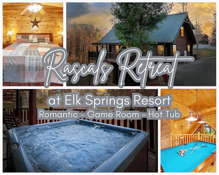 Rascals Retreat: Hot Tub, Gameroom. Arts & Crafts in Gatlinburg, TN