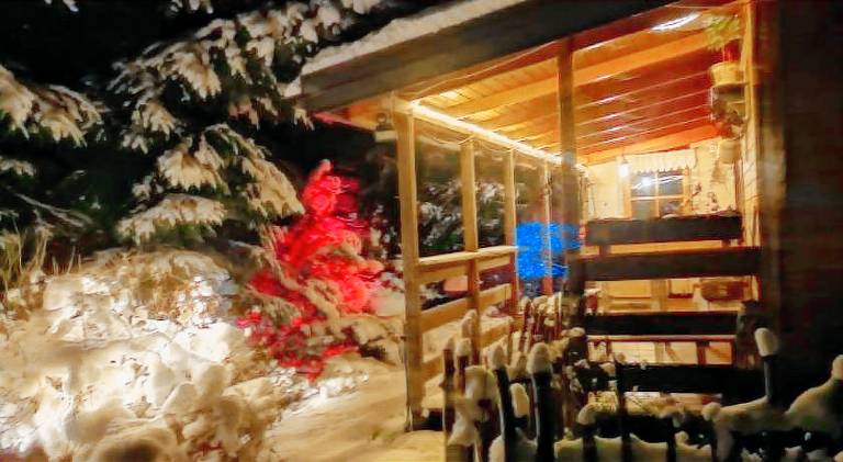 Lodge with patio, barbecue & yard — photo 4