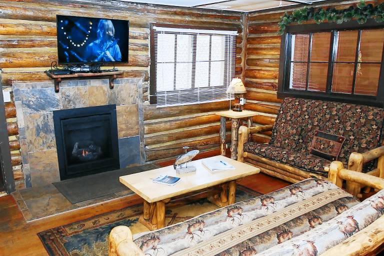 Child-friendly cabin with patio & private pool | Pets allowed in Estes Park, CO