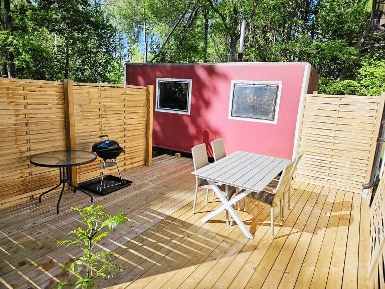 Child-friendly chalet with yard, barbeque & sauna | Garden view | Dogs allowed — photo 4