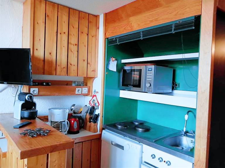 200m from resort center, 5th floor, tv, 30m², Les Arcs — photo 4