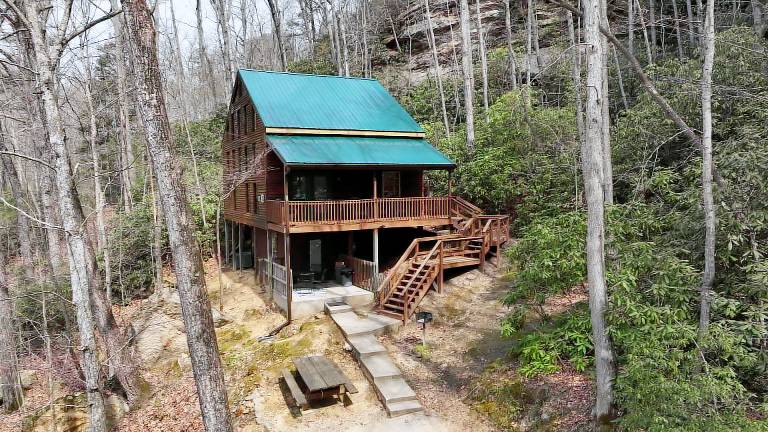 Cabin Natural Bridge State Resort Park