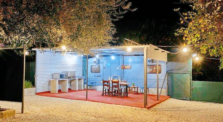 Vacation home with patio & garden | Perfect for remote work in Platanias