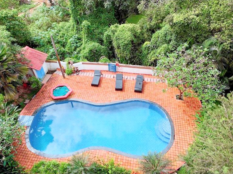 Ample apartment with pool & yard | Good for workation | Pets allowed in Anjuna